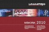 Memoria 2010 1ra parte UNIMPRO