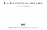 Bowra, Cecil Maurice - Historia de La Literatura Griega