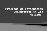 Procesos de Deformación Volumétrica en los Metales