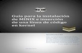 Guía para la instalación de MINIX e inserción de una línea de código en kernel