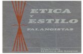 Etica y Estilo Falangistas Sigfredo Hillers de Luque
