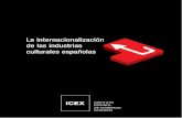 La Internalización de las Industrias Culturales y Creativas Españolas | ICEX