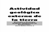Actividad geológica externa de la tierra