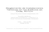 RITCH,(Reglamento de Instalaciones Termicas en Los Edifcios en Chile)