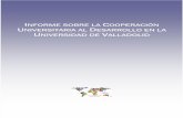 Informe sobre la Cooperación Universitaria al Desarrollo en la UVa