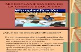 MICROPLANIFICACIÓN DE LA OFERTA EDUCATIVA