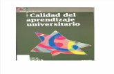 BIGGS, John (2006). Calidad del aprendizaje universitario. Narcea, S.A. De ediciones. España