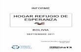 Visita a Refugio de Esperanza Bolivia