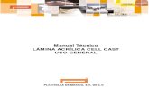 Manual Técnico de Laminas Acrílicas
