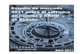 Estudio de Mercado 2011 sobre el Software de Nómina y RRHH en España