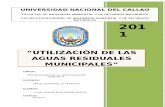 UTILIZACIÓN DE LAS AGUAS RESIDUALES MUNICIPALES