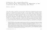 Criterios de Comprobacion El Manuscrito Miccinelli Dde Napoles