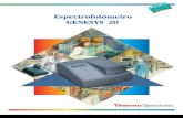 Manual Del Espectronic Genesys 20 Modelo 4001