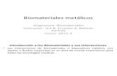 Unidad 1 Biomateriales Metalicos