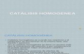 CATÁLISIS HOMOGÉNEA