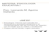 Historia de la Psicología Educativa