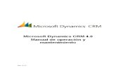 Microsoft Dynamics CRM 4.0 Manual de operación y mantenimiento