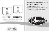 Manual Termotanques Rheem - Linea Electrica[1]