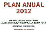 Plan Anual Quinto Primaria 2012