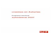 2007 Programa Electoral Autonomico FSA-PSOE