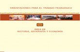 Orientaciones Trabajo Pedagogico Del Area Hist, Geo y Econ 2010