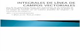 INTEGRALES DE LÍNEA DE CAMPOS VECTORIALES