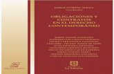Obligaciones y contratos en el Derecho contemporáneo