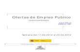 Boletin Semanal Empleo Publico.semana Del 17.04.2012 Al 23.04