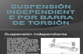 Suspensión independiente por barra de torsión