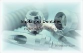 4) Implantes Dentales Partes y Aditamentos I