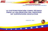 Sistematización como Técnica de Supervisión Educativa