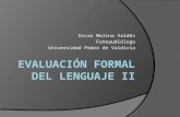 Evaluación formal del lenguaje II