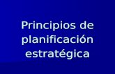 Principios de planificacion estratégica