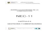 Norma ecuatoriana de la construccion Cap9 Geotecnia y Cimentaciones