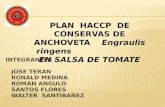 Plan Haccp de Conservas de Anchoveta Engraulis Ringens en Salsa de Tomate