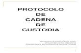 Protocolo de  Cadena de Custodia