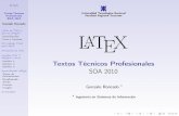 Beamer Creado Para Sistemas Operativos Avanzados Sobre LaTeX, TeX, Kile. Gonzalo R. Roncedo.