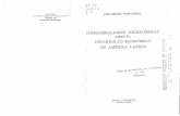 Medina Echavarría, José - Consideraciones sociológicas sobre el desarrollo económico de América Latina