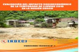 Evaluación del Impacto socio-economico de a temporada de lluvias 2010 en la región Cusco / Perú