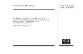 621-4-95 COVENIN - Código Nacional de Ascensores de Pasajeros. Parte 4. Equipos y Maquinarias (1ra Revisión)
