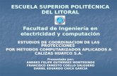 ESTUDIOS DE COORDINACIÓN DE LAS PROTECCIONES ELECTRICAS