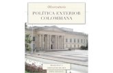Observatorio Política Exterior Colombiana. Boletín N°2. Issn: 2322-6412