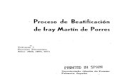 Anonimo - Proceso de Beatificacion de Fray Martin de Porres