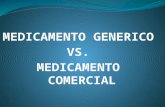 Medicamentos Generico vs. Medicamento Comercial
