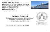 Exploracion Musculoesqueletica Paciente Hemofilico. Dr. Querol. INFOHEMO 2012. 251012