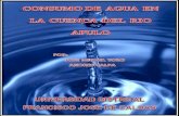 Consumo de Agua Cuenca Rio Apulo