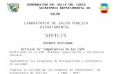 Manejo Integra Sifilis -Lab