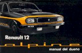 Manual del usuario del Renault 12 Alpine de 1977