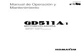 Manual Oper Mant Motoniveladora Gd511a Komatsu