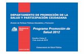 Programa de Promocion 2012
